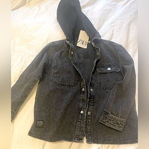 Zara black denim jacket